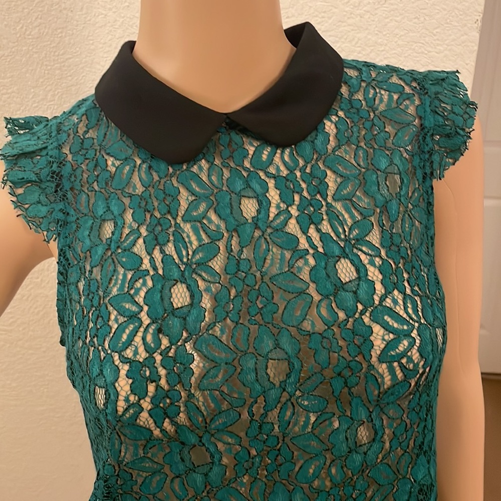 Meraki Lace Peter Pan collar with Key Hole Back Too